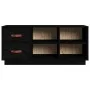 Banco zapatero madera maciza de pino negro 100x34x45 cm de vidaXL, Zapateros y organizadores de calzado - Ref: Foro24-820181,...