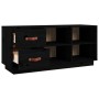 Shoe bench solid black pine wood 100x34x45 cm by vidaXL, Shoe racks and shoe organizers - Ref: Foro24-820181, Price: 100,65 €...