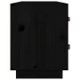 Banco zapatero madera maciza de pino negro 100x34x45 cm de vidaXL, Zapateros y organizadores de calzado - Ref: Foro24-820181,...