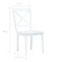 Sillas de comedor 6 unidades madera maciza de caucho blanco de vidaXL, Sillas de comedor - Ref: Foro24-277543, Precio: 386,38...