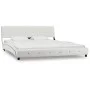 Bett mit weißer Kunstledermatratze 160x200 cm von vidaXL, Betten und Lattenroste - Ref: Foro24-277572, Preis: 487,05 €, Rabat...