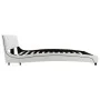Cama con colchón cuero sintético blanco 160x200 cm de vidaXL, Camas y somieres - Ref: Foro24-277572, Precio: 487,05 €, Descue...