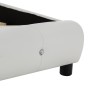 Cama con colchón cuero sintético blanco 160x200 cm de vidaXL, Camas y somieres - Ref: Foro24-277572, Precio: 482,54 €