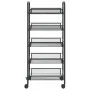 5-level black iron kitchen cart 46x26x105 cm by vidaXL, Kitchen and dining carts - Ref: Foro24-336328, Price: 50,51 €, Discou...
