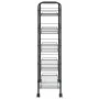 5-level black iron kitchen cart 46x26x105 cm by vidaXL, Kitchen and dining carts - Ref: Foro24-336328, Price: 50,51 €, Discou...