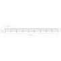 Gartenzaun mit Speerspitzen aus schwarzem Stahl (1,25-1,5) x 15,3 m von vidaXL, Zaunpaneele - Ref: Foro24-277738, Preis: 650,...