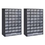 Werkzeugschrank mit 41 Kunststoffschubladen, 2 Einheiten von vidaXL, Werkzeugschränke - Ref: Foro24-275657, Preis: 69,61 €, R...