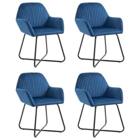 Esszimmerstühle 4 Einheiten aus blauem Samt von vidaXL, Essstühle - Ref: Foro24-277005, Preis: 436,14 €, Rabatt: %