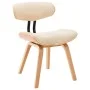 Sillas de comedor 6 uds madera curvada y cuero sintético crema de vidaXL, Sillas de comedor - Ref: Foro24-278721, Precio: 775...