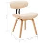 Esszimmerstühle, 6 Stück, gebogenes Holz und cremefarbenes Kunstleder von vidaXL, Essstühle - Ref: Foro24-278721, Preis: 771,...