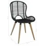 Esszimmerstühle 6 Einheiten aus schwarzem Naturrattan von vidaXL, Essstühle - Ref: Foro24-275838, Preis: 512,77 €, Rabatt: %