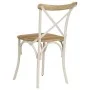 Stühle mit gekreuzter Rückenlehne, 4 Stück, aus massivem weißem Mangoholz von vidaXL, Essstühle - Ref: Foro24-278771, Preis: ...