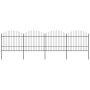 Gartenzaun mit Speerspitzen schwarzer Stahl (1,5-1,75)x6,8m von vidaXL, Zaunpaneele - Ref: Foro24-277742, Preis: 332,34 €, Ra...