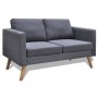 Set of dark gray fabric sofas with 2 and 3 seats. by vidaXL, Sofas - Ref: Foro24-272194, Price: 561,75 €, Discount: %
