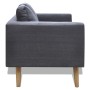 Set of dark gray fabric sofas with 2 and 3 seats. by vidaXL, Sofas - Ref: Foro24-272194, Price: 561,75 €, Discount: %