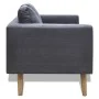 Set of dark gray fabric sofas with 2 and 3 seats. by vidaXL, Sofas - Ref: Foro24-272194, Price: 546,46 €, Discount: %