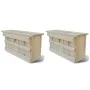 Casas para gorriones 2 unidades madera 44x15,5x21,5 cm de vidaXL, Pajareras - Ref: Foro24-276008, Precio: 53,78 €, Descuento: %