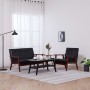 Juego de sofás 2 piezas de cuero sintético negro de vidaXL, Sofás - Ref: Foro24-278395, Precio: 307,05 €, Descuento: %