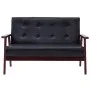 2-piece black faux leather sofa set by vidaXL, Sofas - Ref: Foro24-278395, Price: 298,27 €, Discount: %