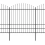 Gartenzaun mit Speerspitzen schwarzer Stahl (1,75-2)x3,4 m von vidaXL, Zaunpaneele - Ref: Foro24-277749, Preis: 188,72 €, Rab...