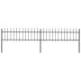 Gartenzaun mit Speerspitzen aus schwarzem Stahl 3,4x0,6 m von vidaXL, Zaunpaneele - Ref: Foro24-277594, Preis: 96,05 €, Rabat...