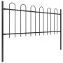Gartentor mit Spitzen aus schwarzem Stahlring 8,5x0,8 m von vidaXL, Zaunpaneele - Ref: Foro24-277651, Preis: 320,94 €, Rabatt: %