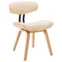 Dining chairs 4 pcs curved wood and cream synthetic leather by vidaXL, dining chairs - Ref: Foro24-278720, Price: 517,80 €, D...