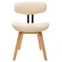 Dining chairs 4 pcs curved wood and cream synthetic leather by vidaXL, dining chairs - Ref: Foro24-278720, Price: 517,80 €, D...