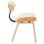 Dining chairs 4 pcs curved wood and cream synthetic leather by vidaXL, dining chairs - Ref: Foro24-278720, Price: 517,80 €, D...