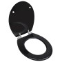 Toilet Seats with Soft Close Lids 2 Pcs Black MDF by vidaXL, Toilet and bidet seats - Ref: Foro24-275905, Price: 78,93 €, Dis...