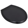 Toilet Seats with Soft Close Lids 2 Pcs Black MDF by vidaXL, Toilet and bidet seats - Ref: Foro24-275905, Price: 77,51 €, Dis...