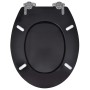 Toilet Seats with Soft Close Lids 2 Pcs Black MDF by vidaXL, Toilet and bidet seats - Ref: Foro24-275905, Price: 78,93 €, Dis...