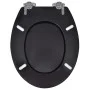Toilet Seats with Soft Close Lids 2 Pcs Black MDF by vidaXL, Toilet and bidet seats - Ref: Foro24-275905, Price: 77,51 €, Dis...
