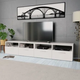 TV-Ständer aus Holzwerkstoff 2 Stück weiß von vidaXL, TV-Möbel - Ref: Foro24-275110, Preis: 132,41 €, Rabatt: %