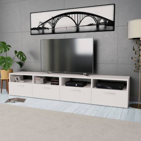 TV-Ständer aus Holzwerkstoff 2 Stück weiß von vidaXL, TV-Möbel - Ref: Foro24-275110, Preis: 134,56 €, Rabatt: %