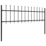 Gartenzaun mit Speerspitzen aus schwarzem Stahl, 6,8 x 0,6 m von vidaXL, Zaunpaneele - Ref: Foro24-277596, Preis: 175,98 €, R...