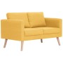 Conjunto de sofás 2 piezas tela amarillo by vidaXL, Sofas - Ref: Foro24-276856, Price: 702,94 €, Discount: %