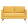 Conjunto de sofás 2 piezas tela amarillo by vidaXL, Sofas - Ref: Foro24-276856, Price: 702,94 €, Discount: %