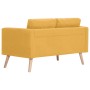 Conjunto de sofás 2 piezas tela amarillo by vidaXL, Sofas - Ref: Foro24-276856, Price: 702,94 €, Discount: %