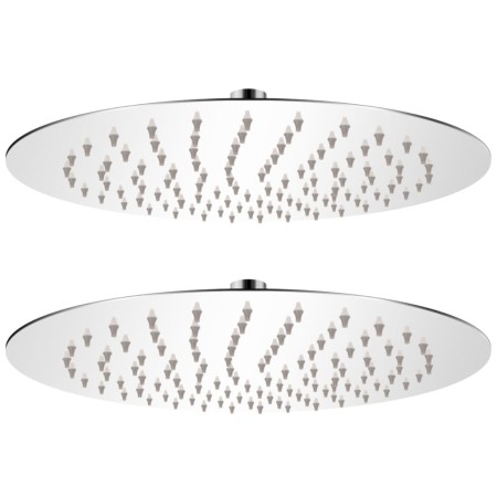 Cabezal de ducha efecto lluvia 2 pzs acero inoxidable Ø 25 cm de vidaXL, Cabezales de ducha - Ref: Foro24-275935, Precio: 32,...