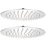 Cabezal de ducha efecto lluvia 2 pzs acero inoxidable Ø 25 cm de vidaXL, Cabezales de ducha - Ref: Foro24-275935, Precio: 32,...