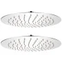 Cabezal de ducha efecto lluvia 2 pzs acero inoxidable Ø 25 cm de vidaXL, Cabezales de ducha - Ref: Foro24-275935, Precio: 36,...