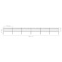 Gartenzaun mit schwarzen Stahlringspitzen 10,2 x 0,8 m von vidaXL, Zaunpaneele - Ref: Foro24-277652, Preis: 285,55 €, Rabatt: %