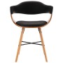 Dining chairs 4 pcs synthetic leather and black curved wood by vidaXL, dining chairs - Ref: Foro24-279491, Price: 410,17 €, D...