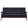 2-piece black faux leather sofa set by vidaXL, Sofas - Ref: Foro24-278397, Price: 336,49 €, Discount: %