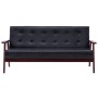 2-teilige Sofagarnitur aus schwarzem Kunstleder von vidaXL, Sofas - Ref: Foro24-278397, Preis: 354,32 €, Rabatt: %
