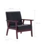 2-teilige Sofagarnitur aus schwarzem Kunstleder von vidaXL, Sofas - Ref: Foro24-278397, Preis: 337,02 €, Rabatt: %