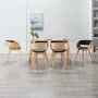 Dining chairs 6 units wood and black synthetic leather by vidaXL, dining chairs - Ref: Foro24-278867, Price: 843,09 €, Discou...