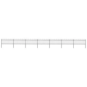 Garden fence with black steel arrow tips 11.9x0.8 m by vidaXL, fence panels - Ref: Foro24-277653, Price: 446,76 €, Discount: %