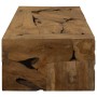 Mesa de centro de teca genuina marrón 90x50x30 cm